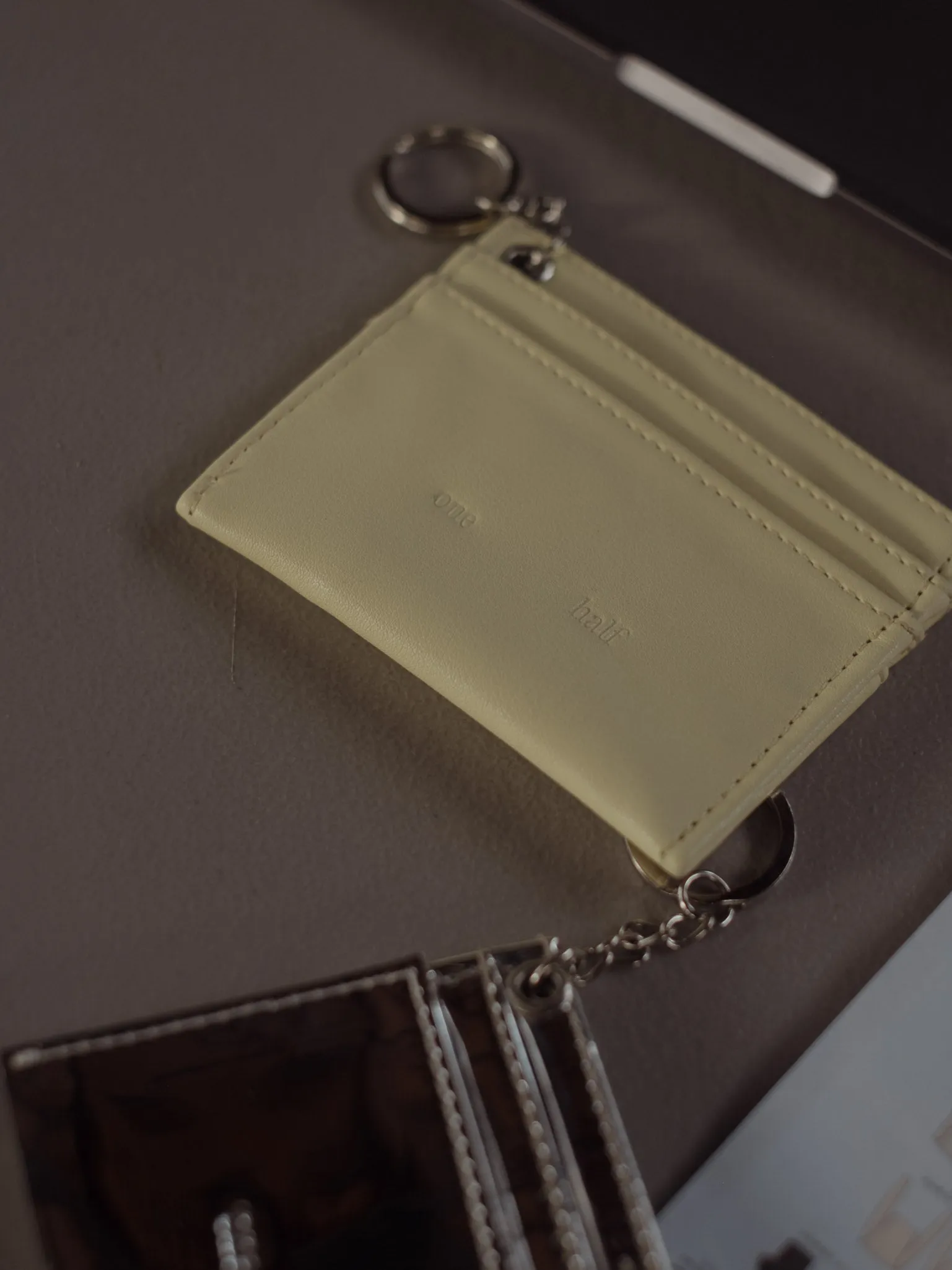 ONE HALF CARD HOLDER - PANACOTTA