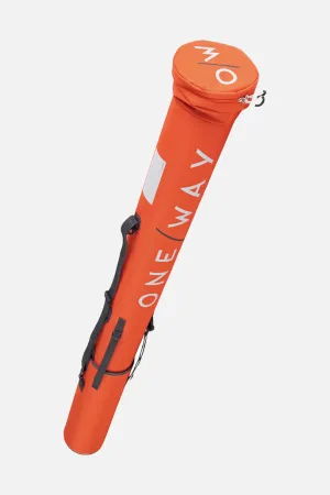 ONE WAY SKI POLE TUBE TELESCOPE - 8 PAIRS - NEON ORANGE