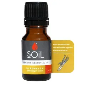 Organic Citronella Oil (Cymbopogon Nardus) 10ml