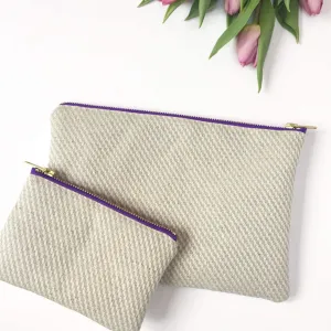Organic Hemp-Cotton Makeup Bag from the ElizaEliza Freedom Collection