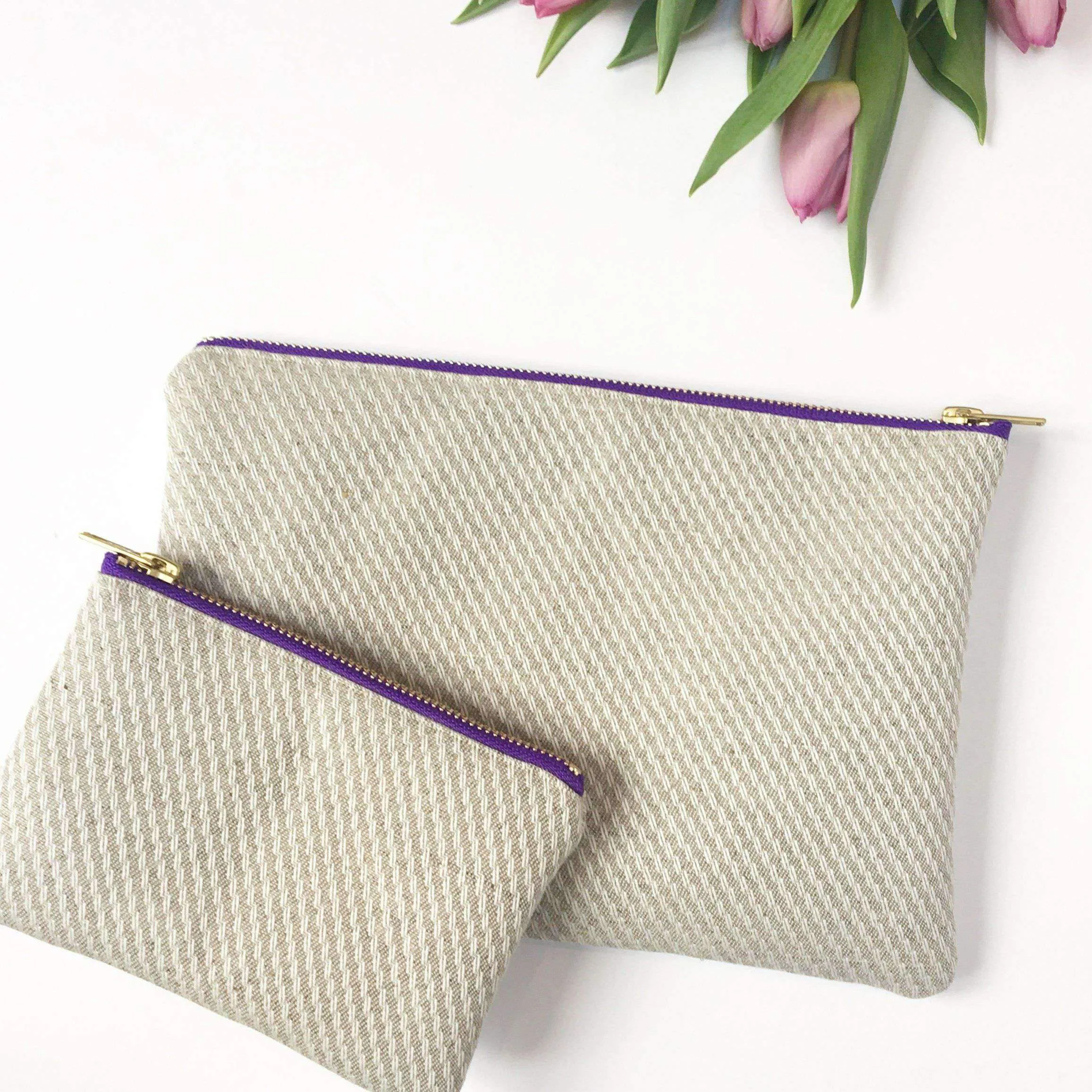 Organic Hemp-Cotton Makeup Bag from the ElizaEliza Freedom Collection
