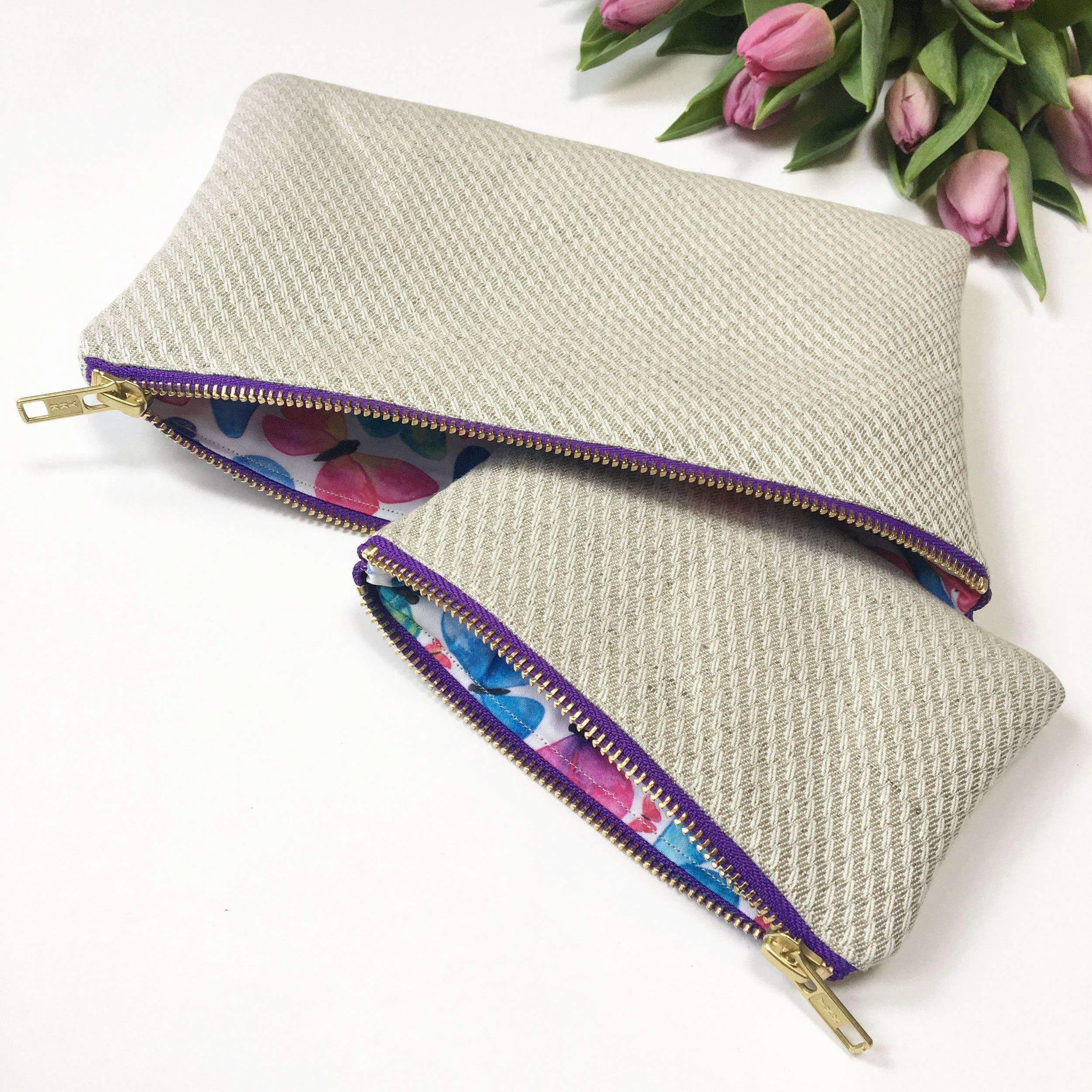 Organic Hemp-Cotton Makeup Bag from the ElizaEliza Freedom Collection