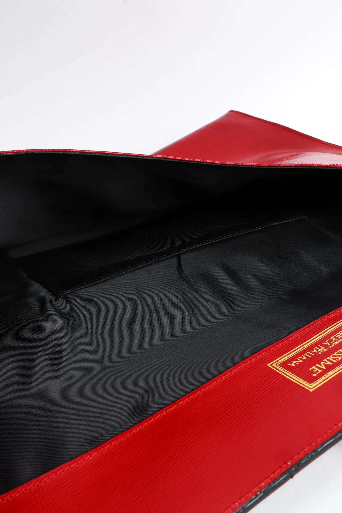 Oversized Leather Envelope Clutch