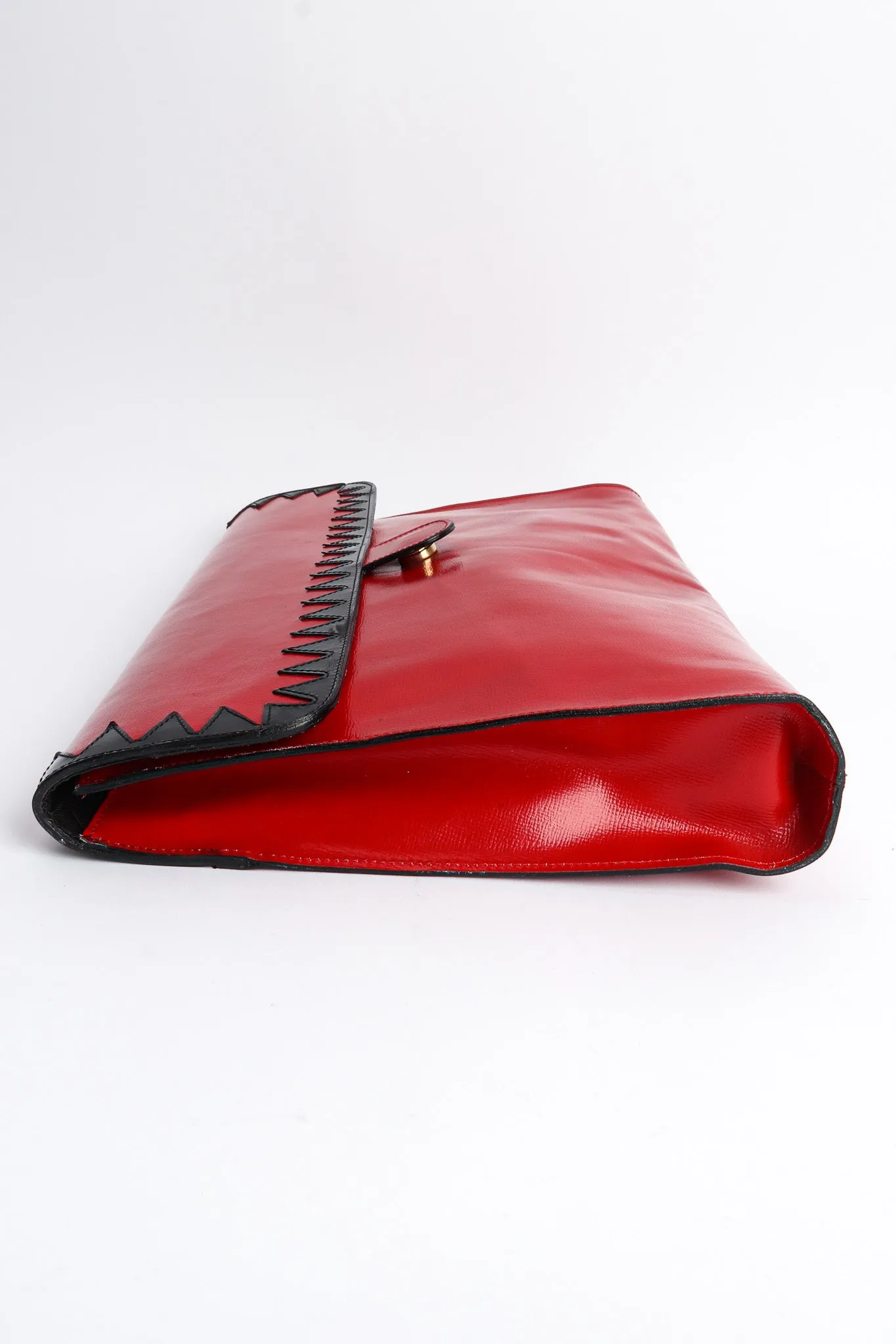 Oversized Leather Envelope Clutch