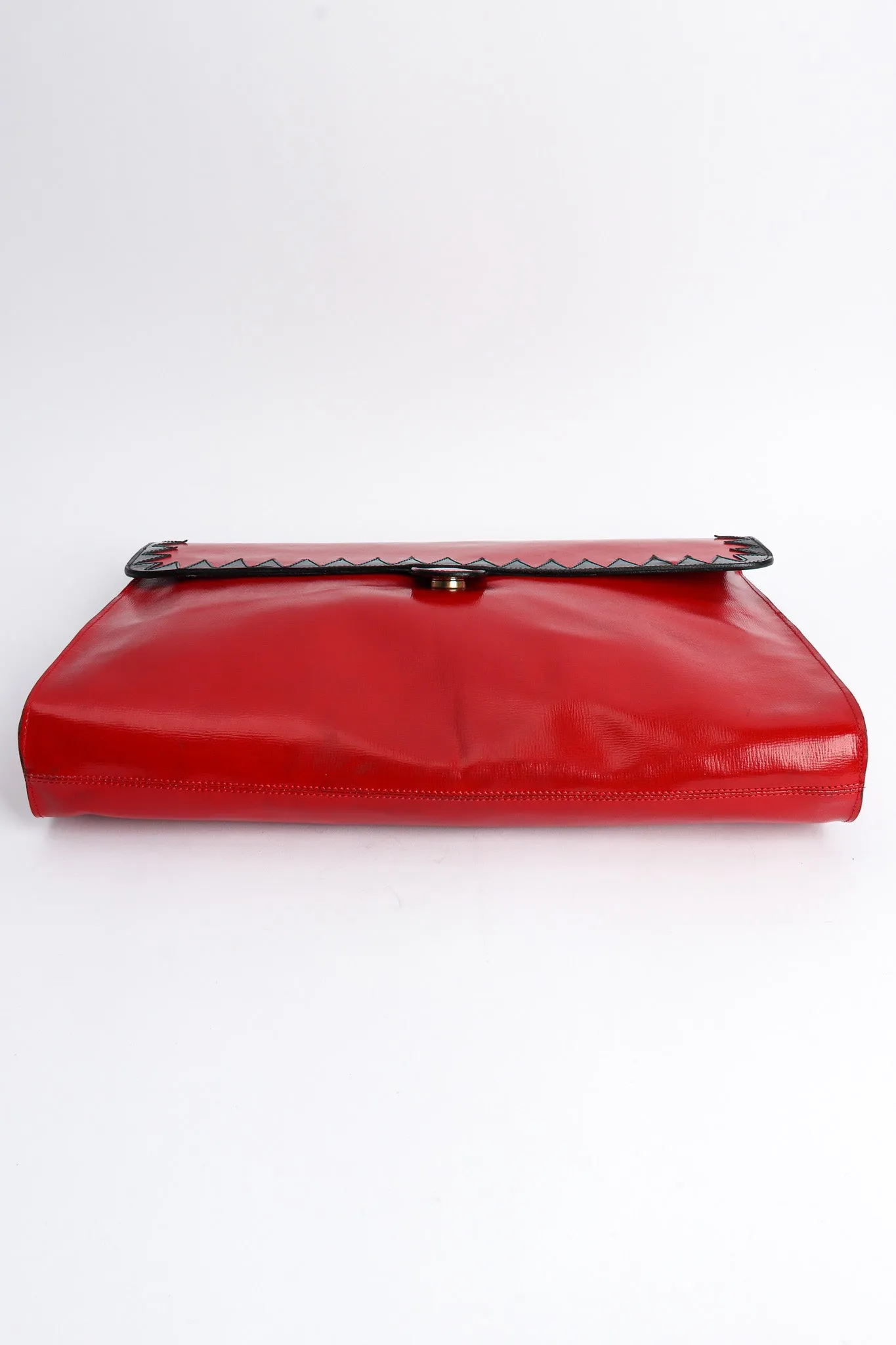 Oversized Leather Envelope Clutch