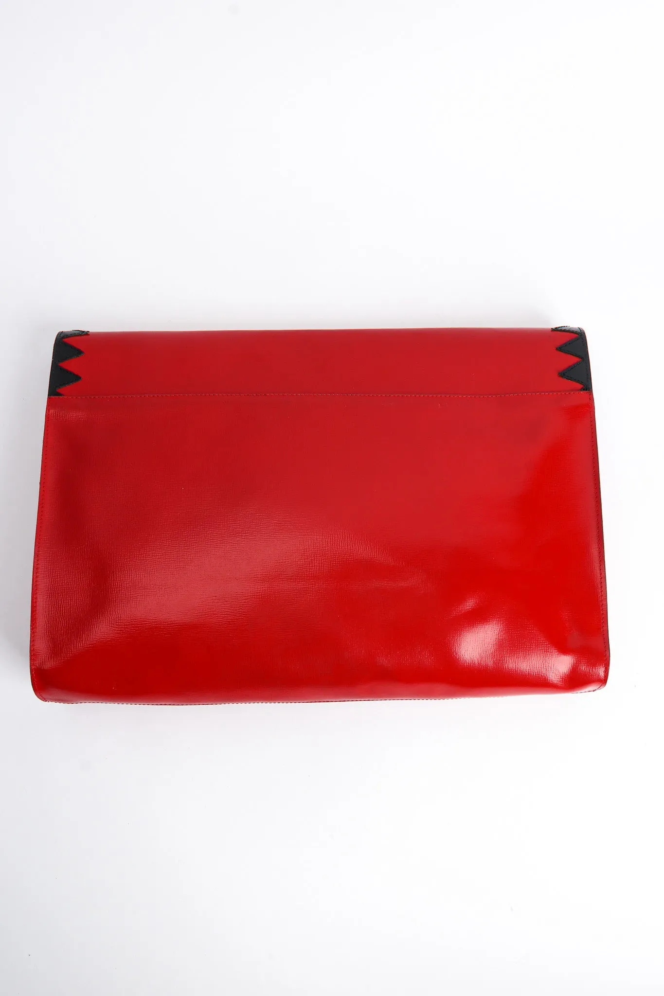 Oversized Leather Envelope Clutch