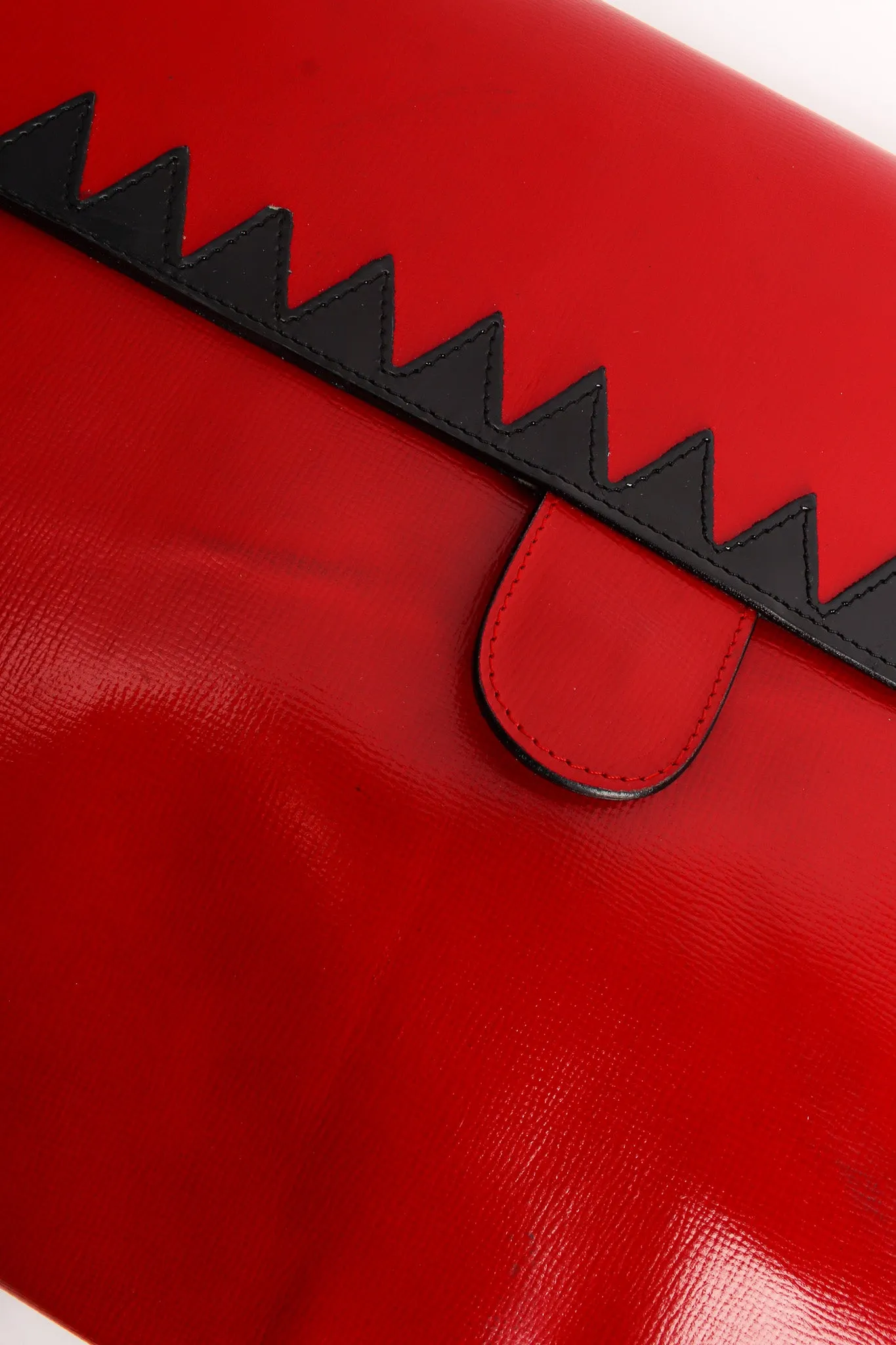 Oversized Leather Envelope Clutch