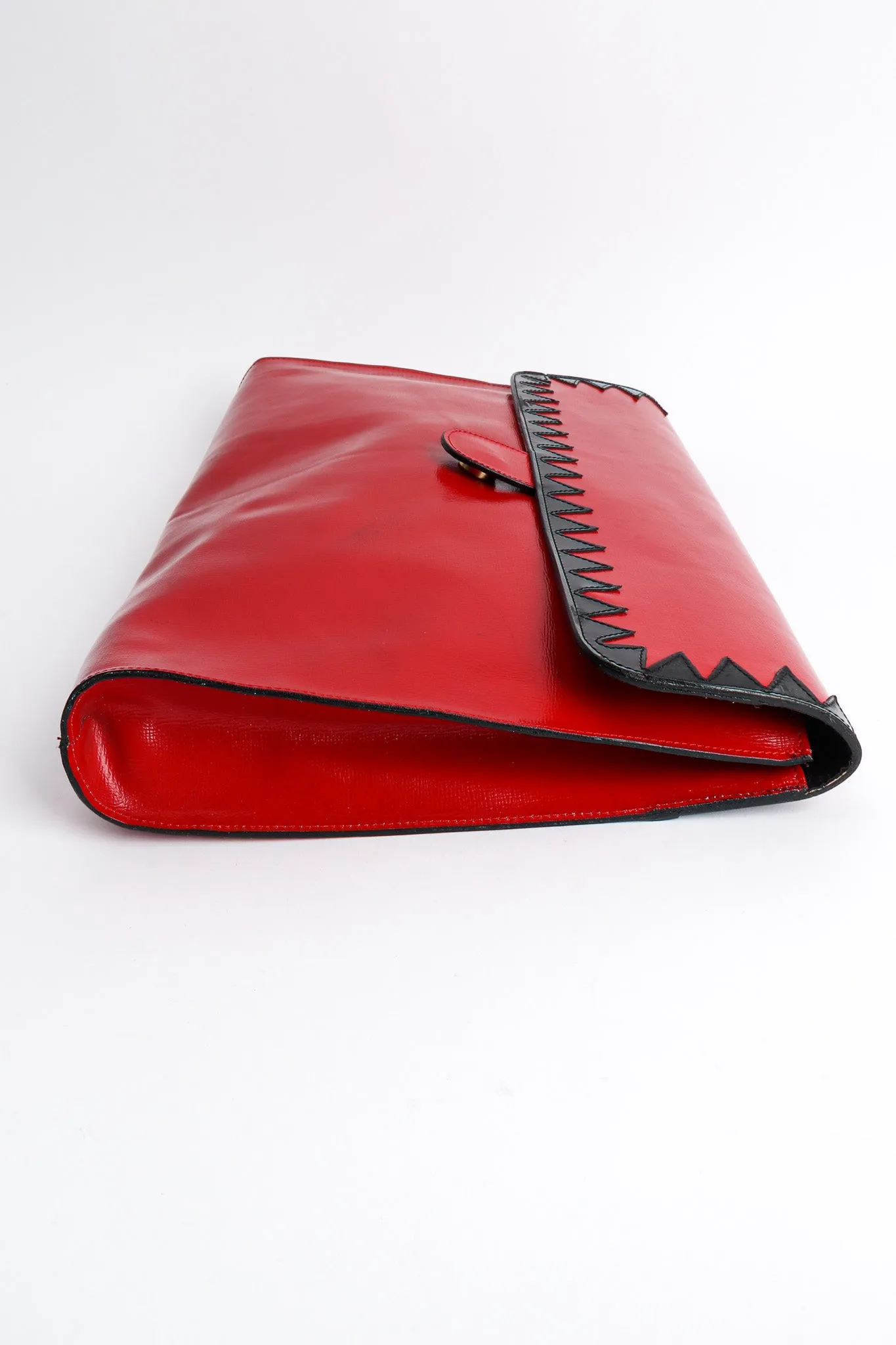 Oversized Leather Envelope Clutch