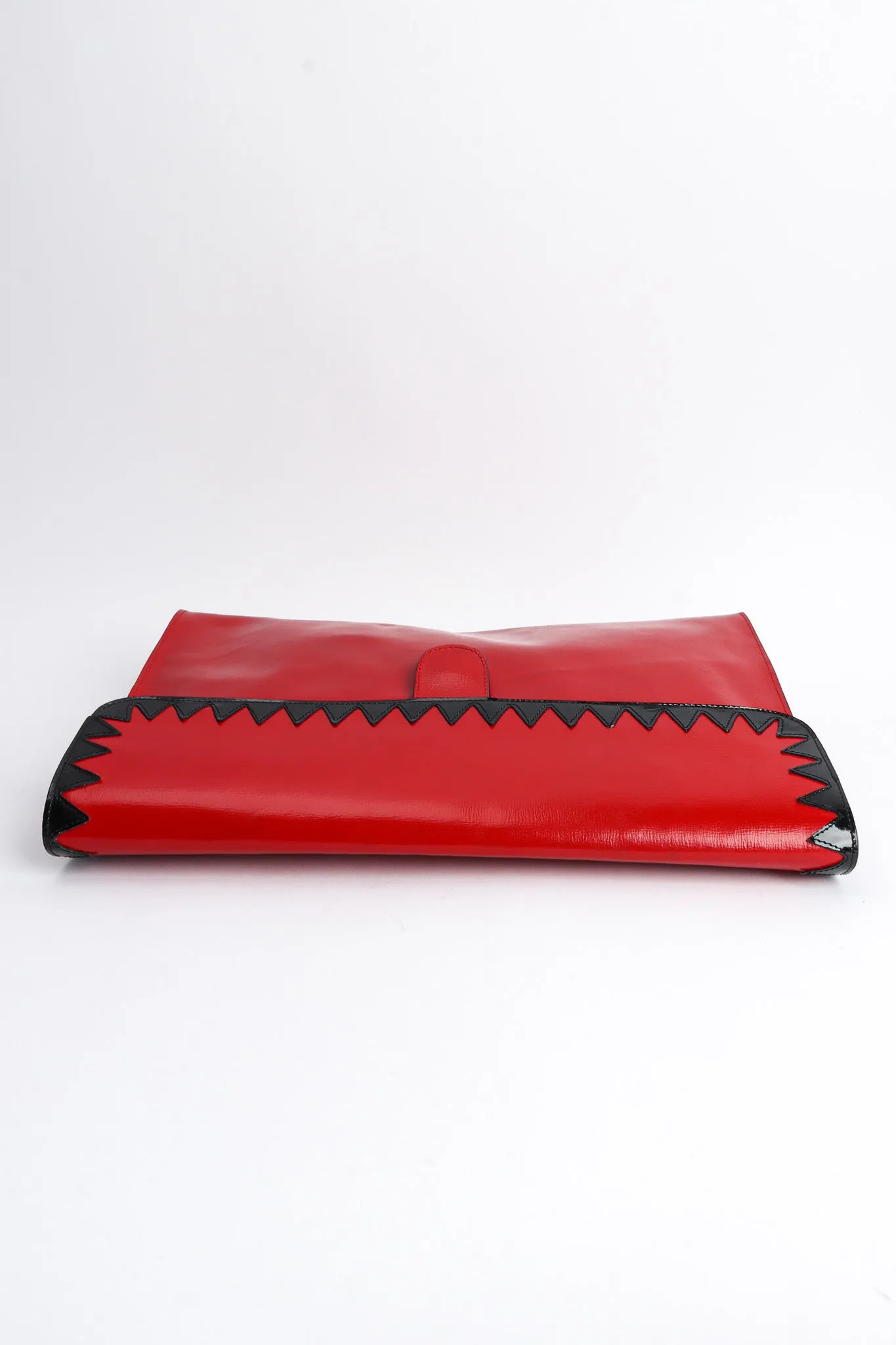 Oversized Leather Envelope Clutch