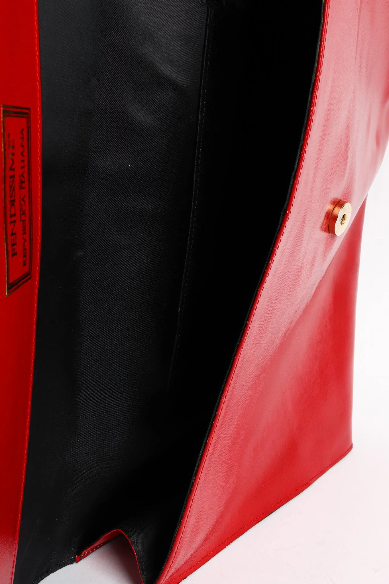 Oversized Leather Envelope Clutch