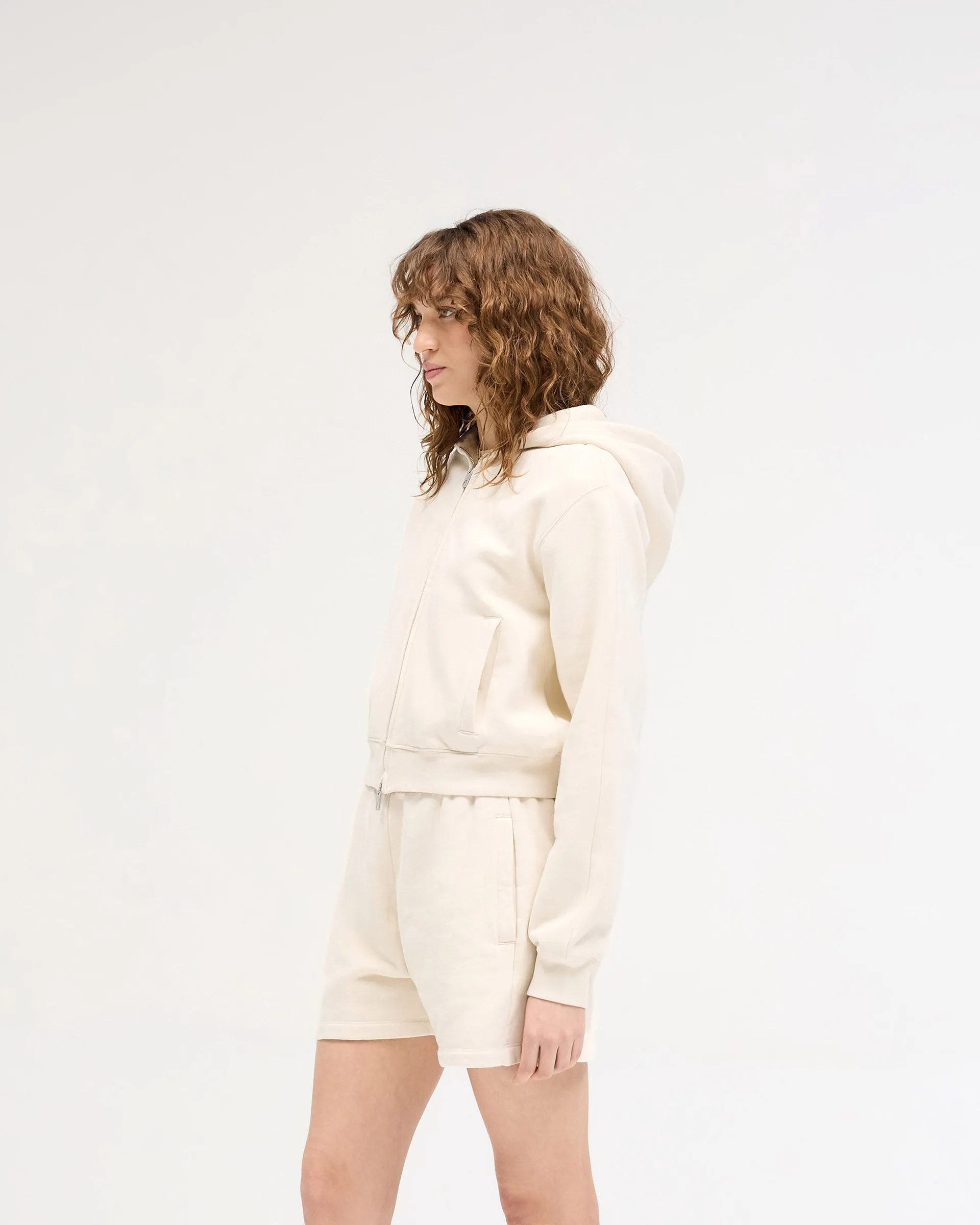 Owners Club Slim Zip Hoodie - Oat Milk