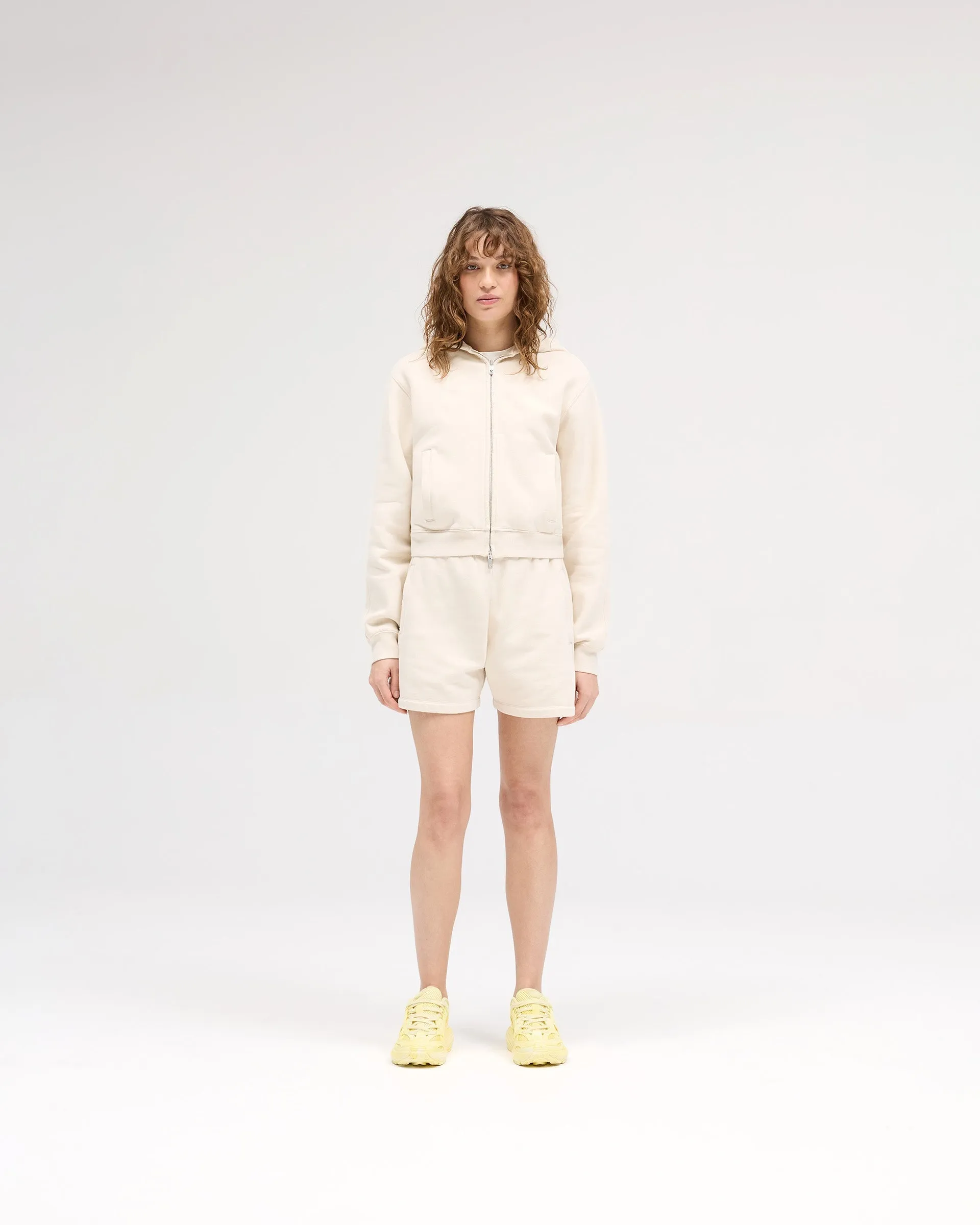 Owners Club Slim Zip Hoodie - Oat Milk