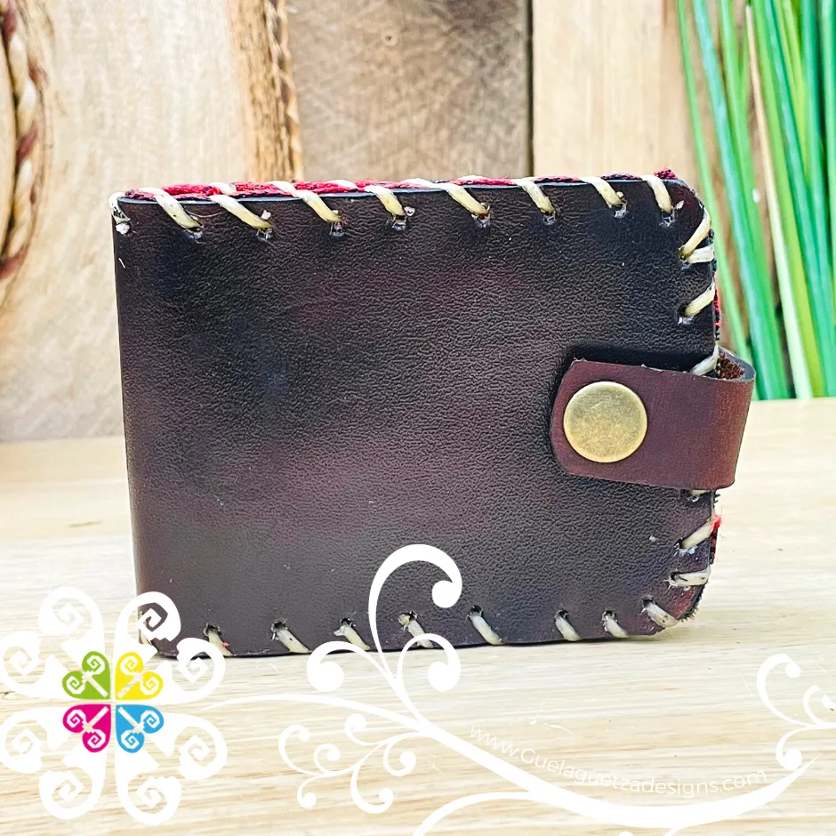 Painted Brown Men Leather Wallet - Cartera de Hombre