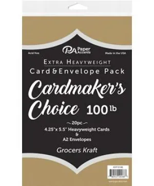 Paper Accents Grocers Kraft Card & Envelope Sets {B402}