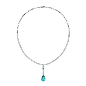 Paraiba Colored Spinel Necklace