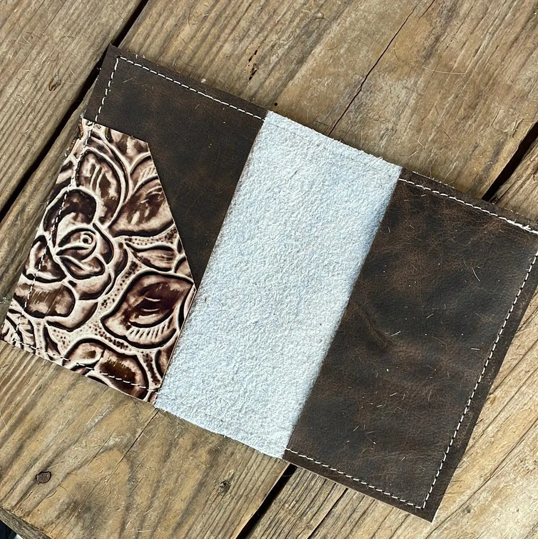 Passport Cover - Tricolor w/ Ivory Rose