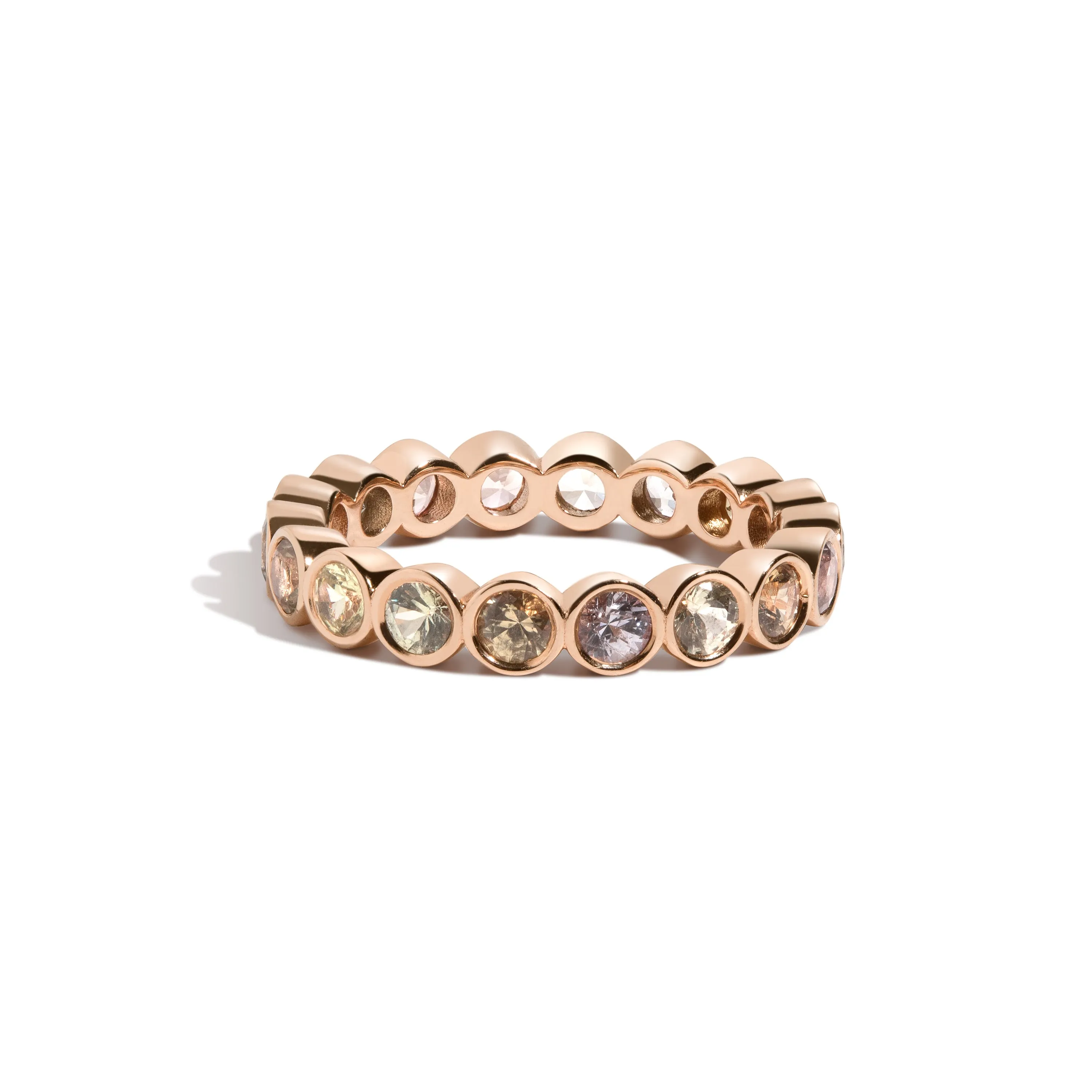 Pastel Sapphire Eternity Band
