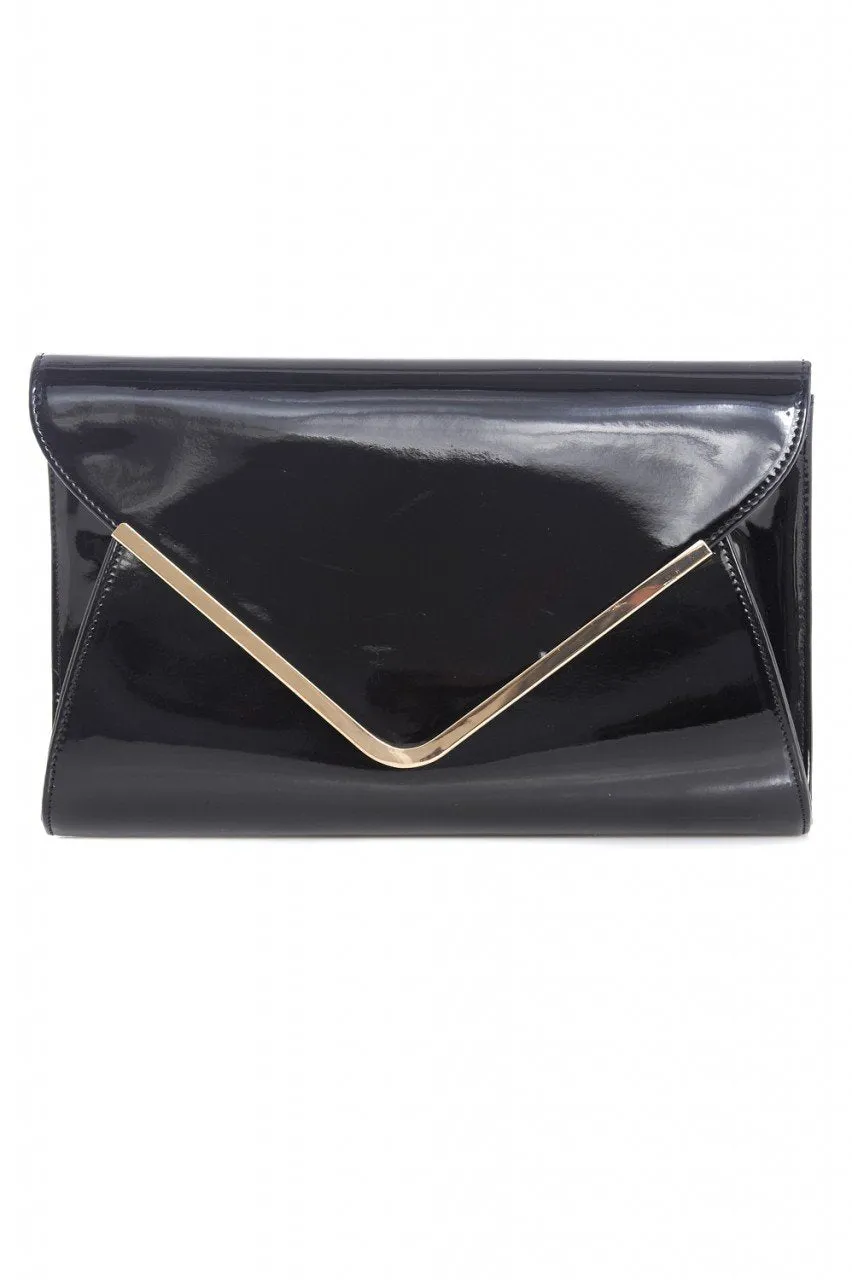 Patent Envelope Clutch Bag