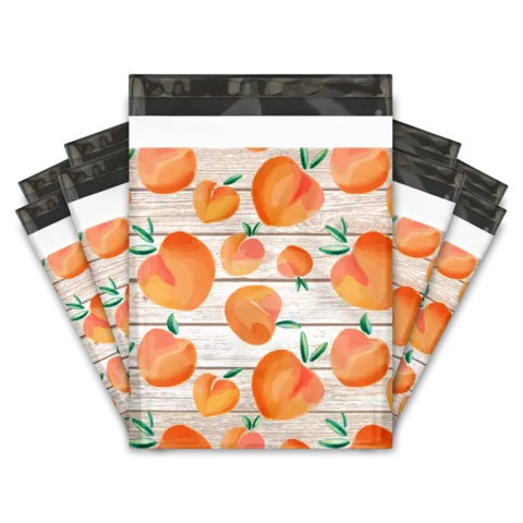 Peaches 10x13 premium poly mailer - set of 10