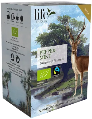 Peppermint Herbal tea Life by Follis 20 Teabags