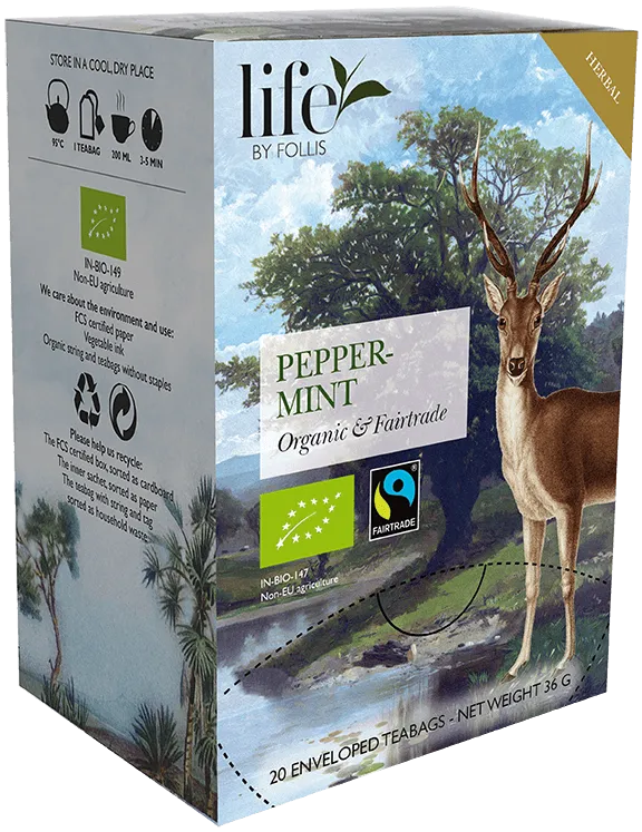 Peppermint Herbal tea Life by Follis 20 Teabags