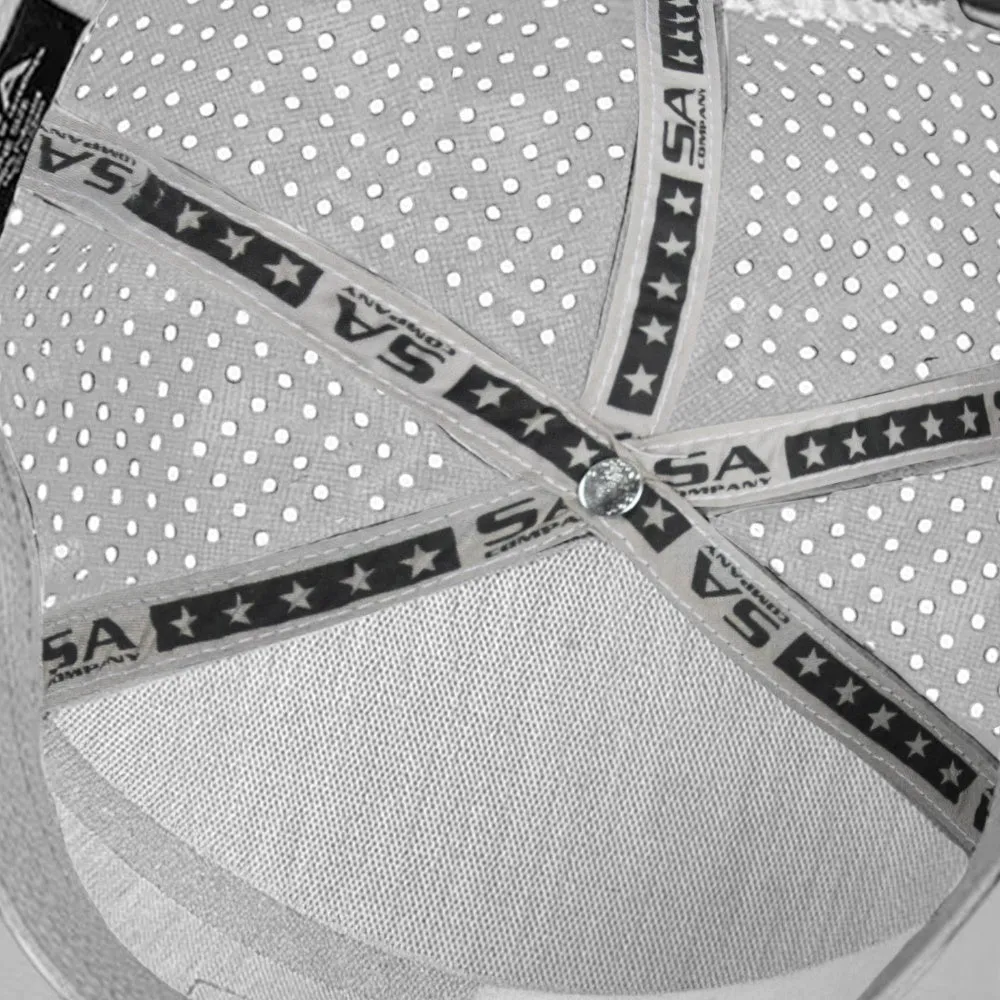 Performance Flat Bill Snapback | Diamond Head View | White