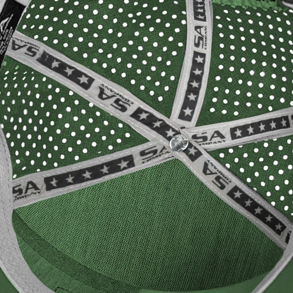 Performance Flat Bill Snapback | Golden State Stealth | Dark Green PreOrder