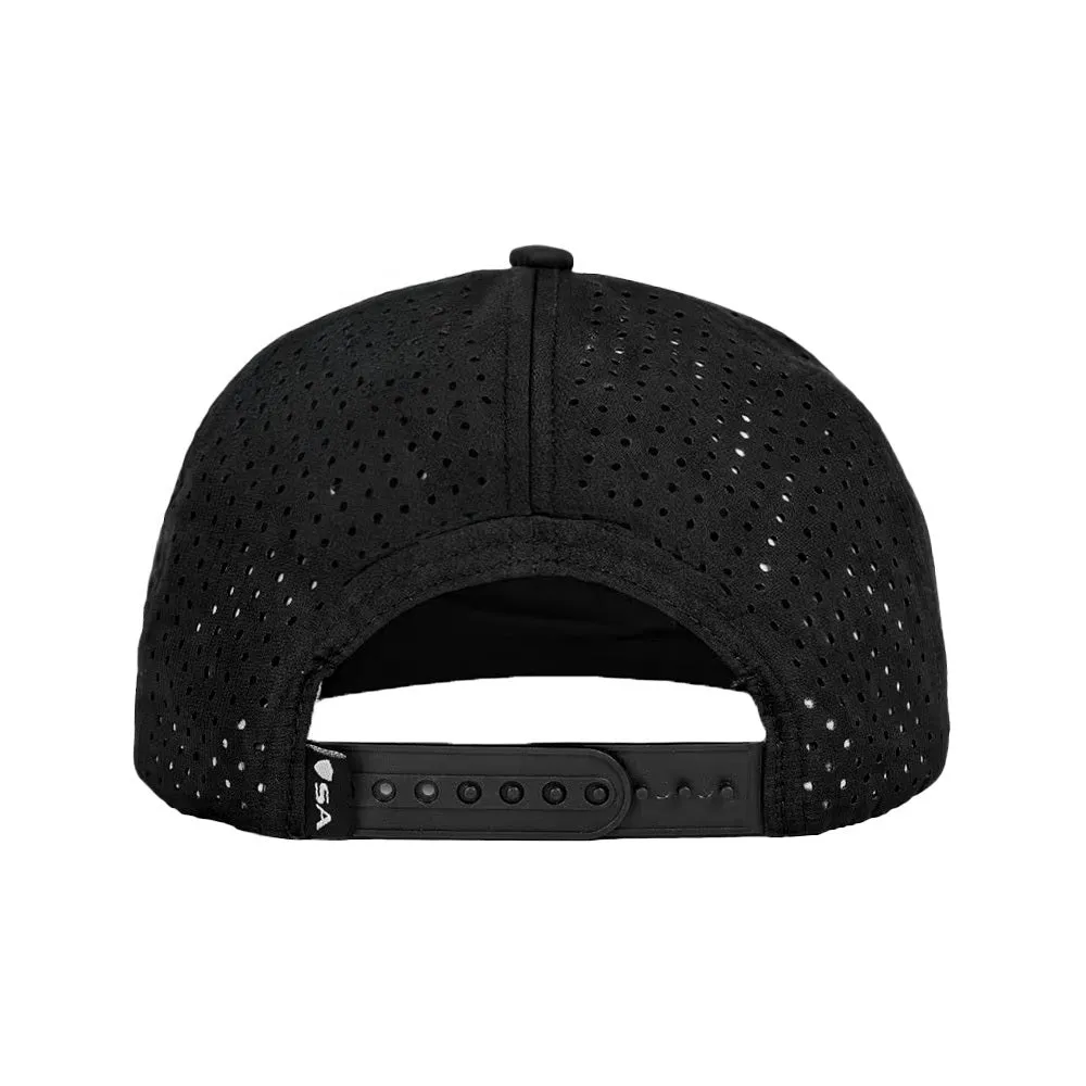 Performance Flat Bill Snapback | Midnight Skyline | Black