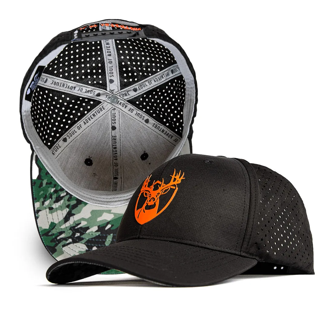 Performance Snapback | Black | Geo Camo-Patriot