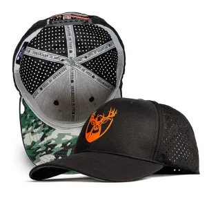 Performance Snapback | Black | Geo Camo-Patriot