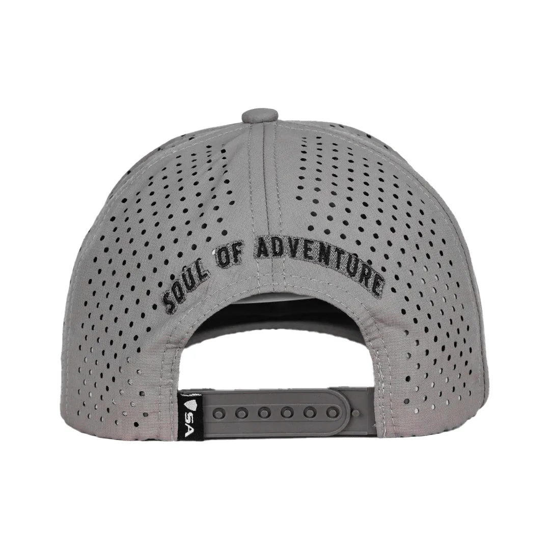 Performance Snapback | Blackout American Flag | Grey