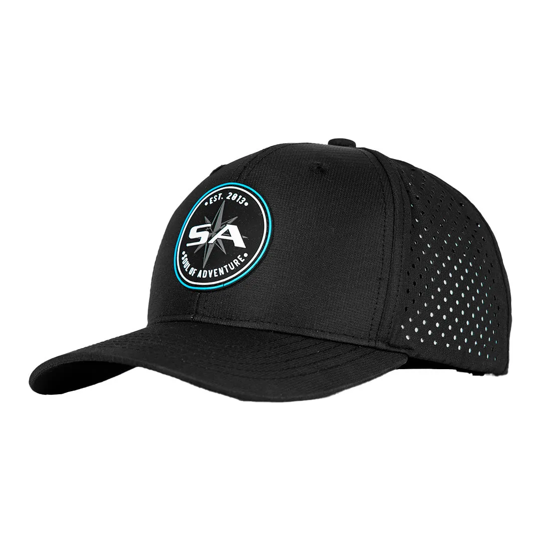 Performance Snapback | Blue Crest | Black