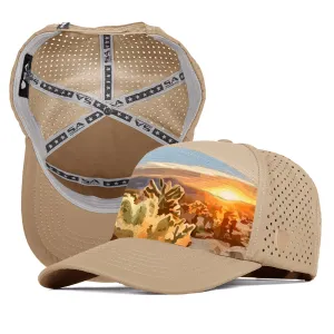 Performance Snapback | Cacti Bloom | Light Khaki