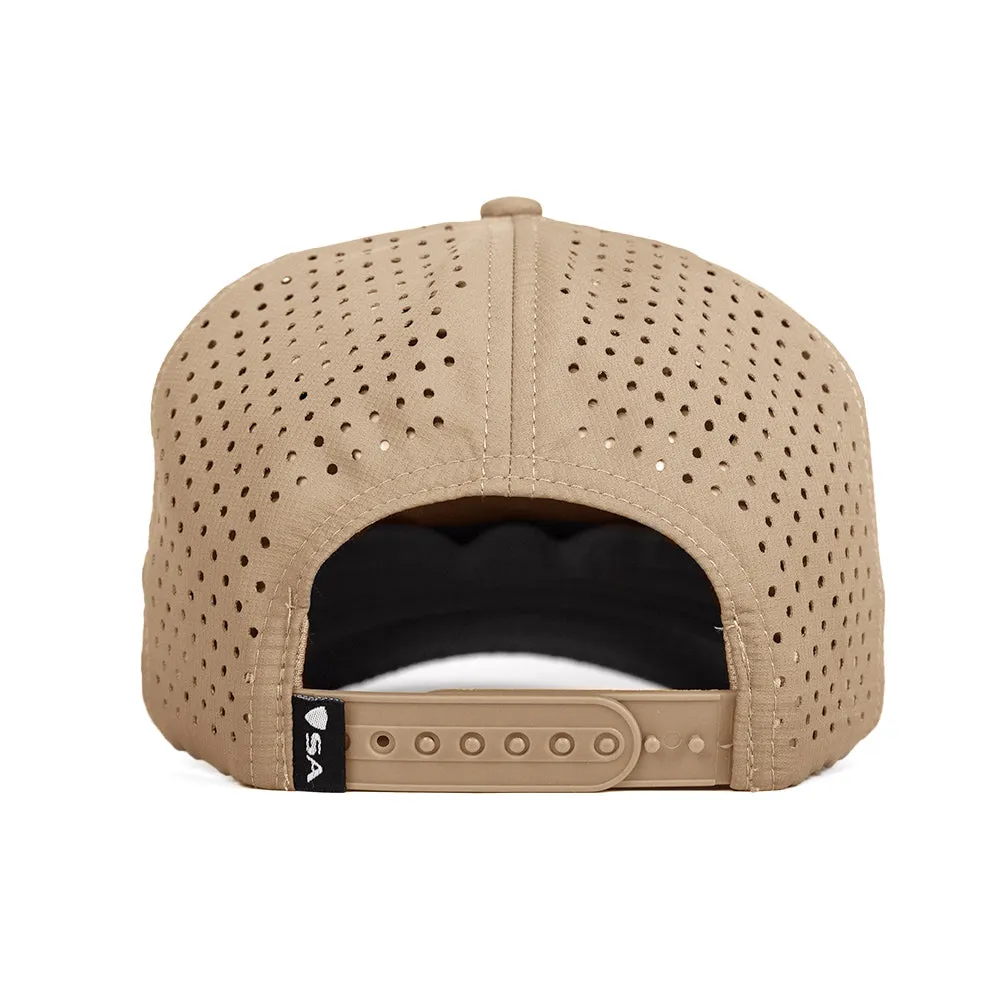 Performance Snapback | Cacti Bloom | Light Khaki