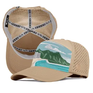 Performance Snapback | Diamond Head View | Light Khaki PreOrder