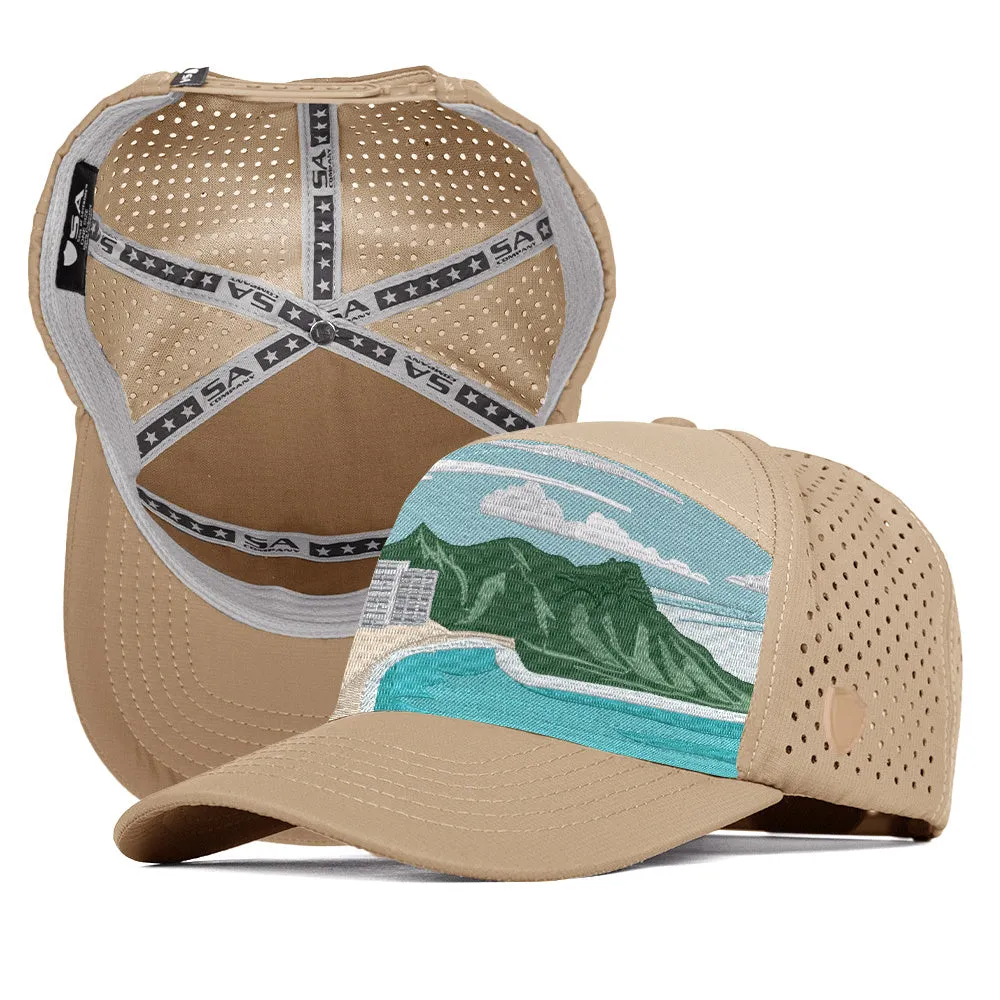 Performance Snapback | Diamond Head View | Light Khaki PreOrder