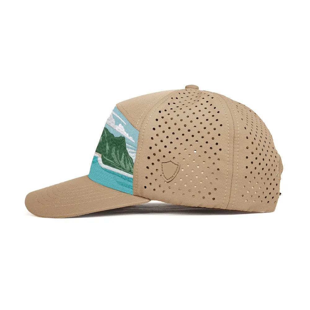 Performance Snapback | Diamond Head View | Light Khaki PreOrder