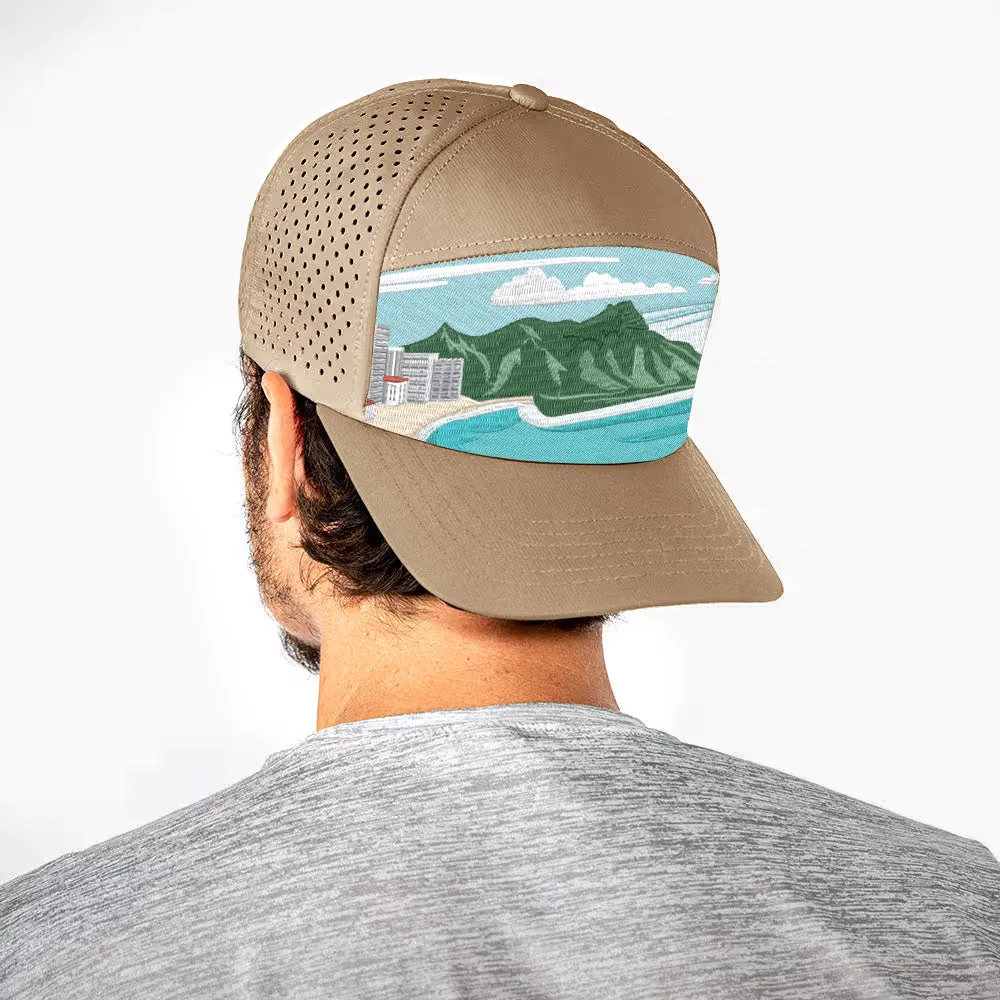 Performance Snapback | Diamond Head View | Light Khaki PreOrder