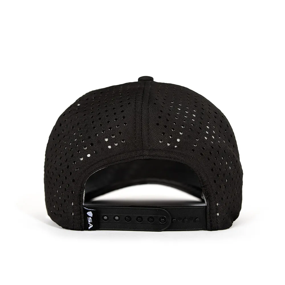Performance Snapback | Felt Blackout American Flag