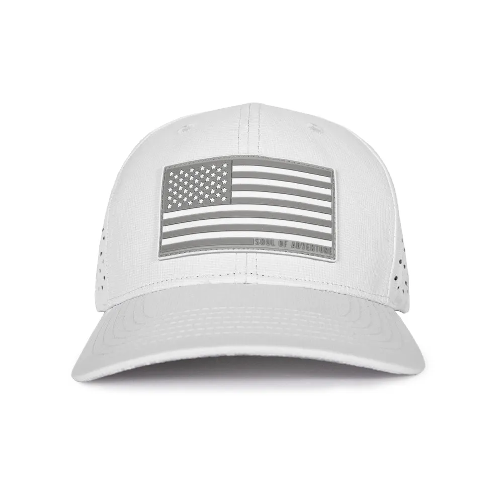 Performance Snapback | SOA Flag | Ghost Mili Camo