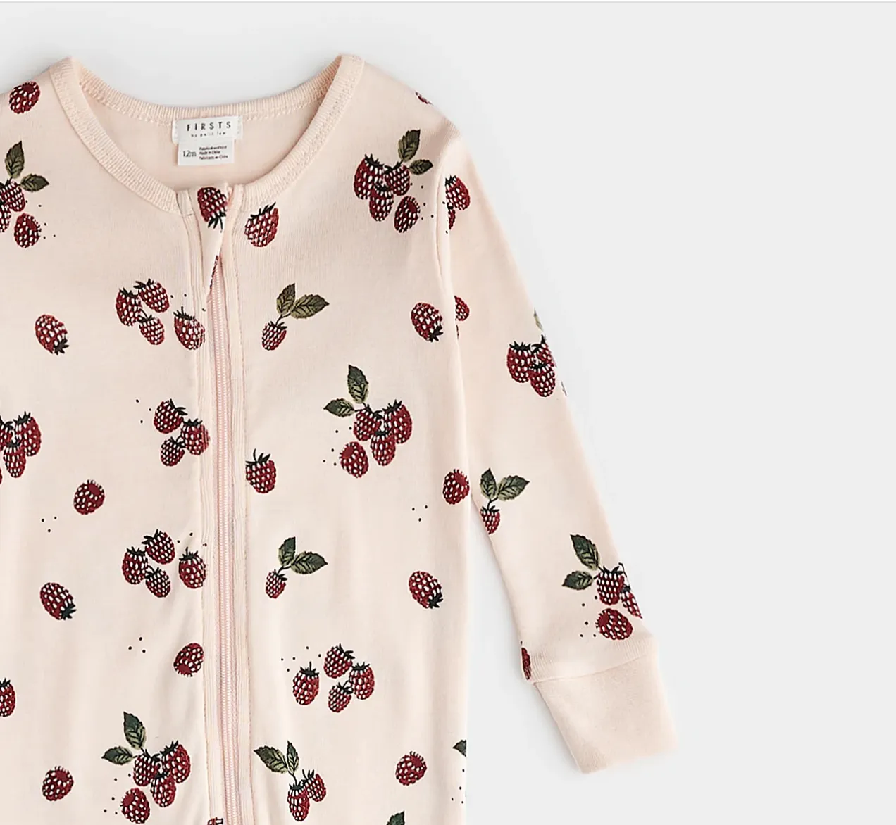 Petit Lem Raspberry Print Playsuit Cherry Blossom