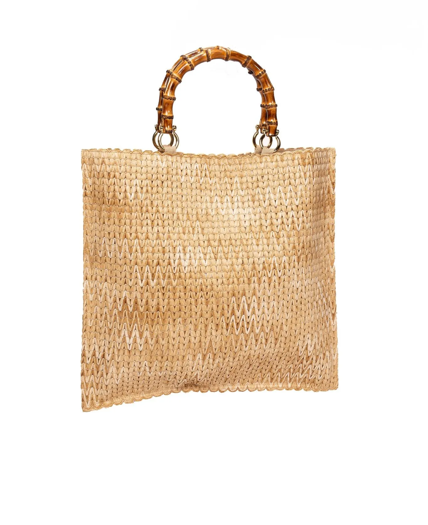 Piccarda Raffia Tote in Natural hues - Large