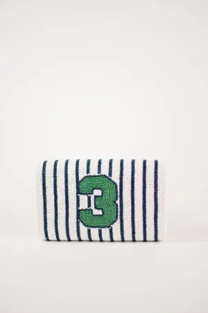Pinstripe Mini Envelope with Number