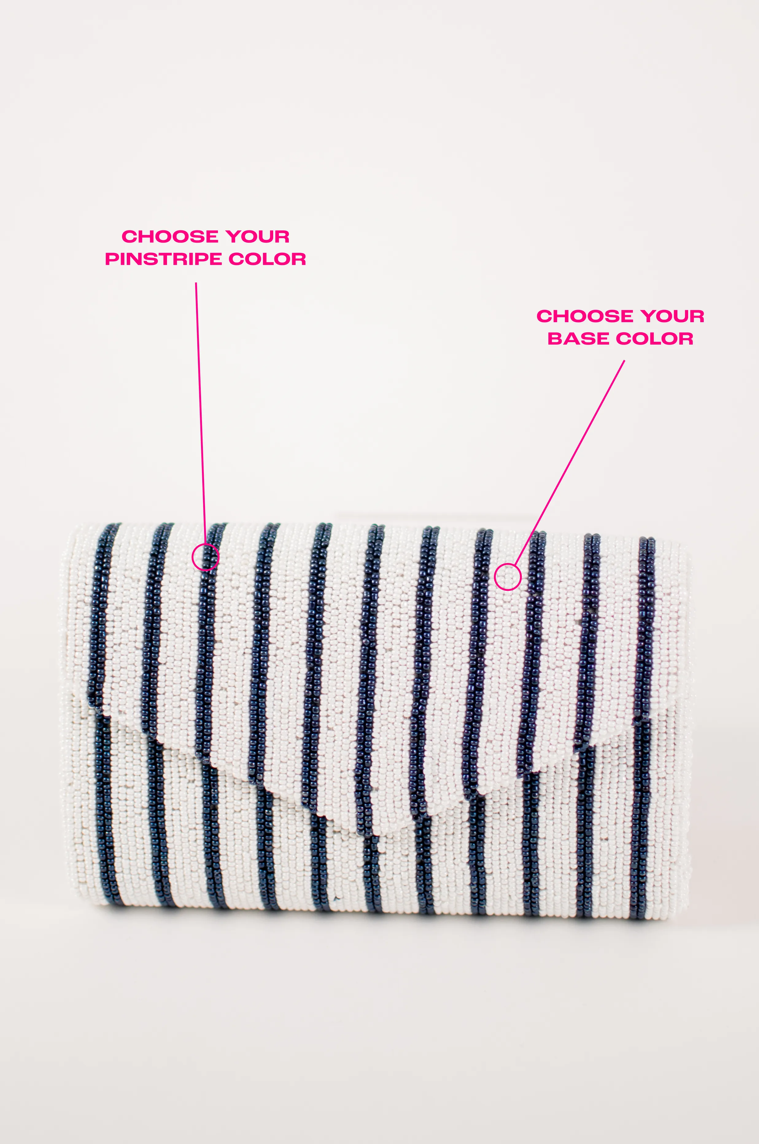 Pinstripe Mini Envelope with Number