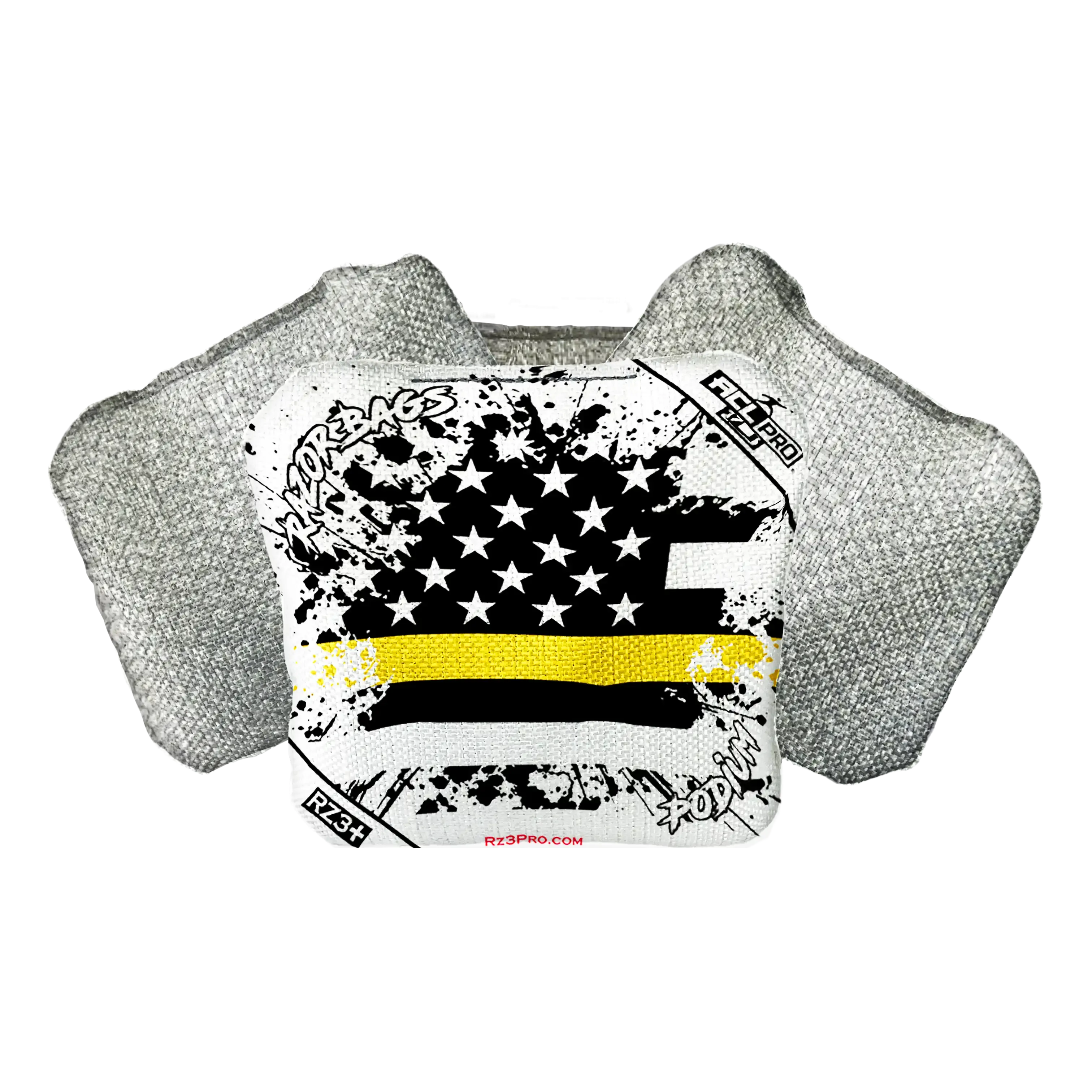 Podium | Gold Line Flag | ACL PRO Razor Cornhole Bags