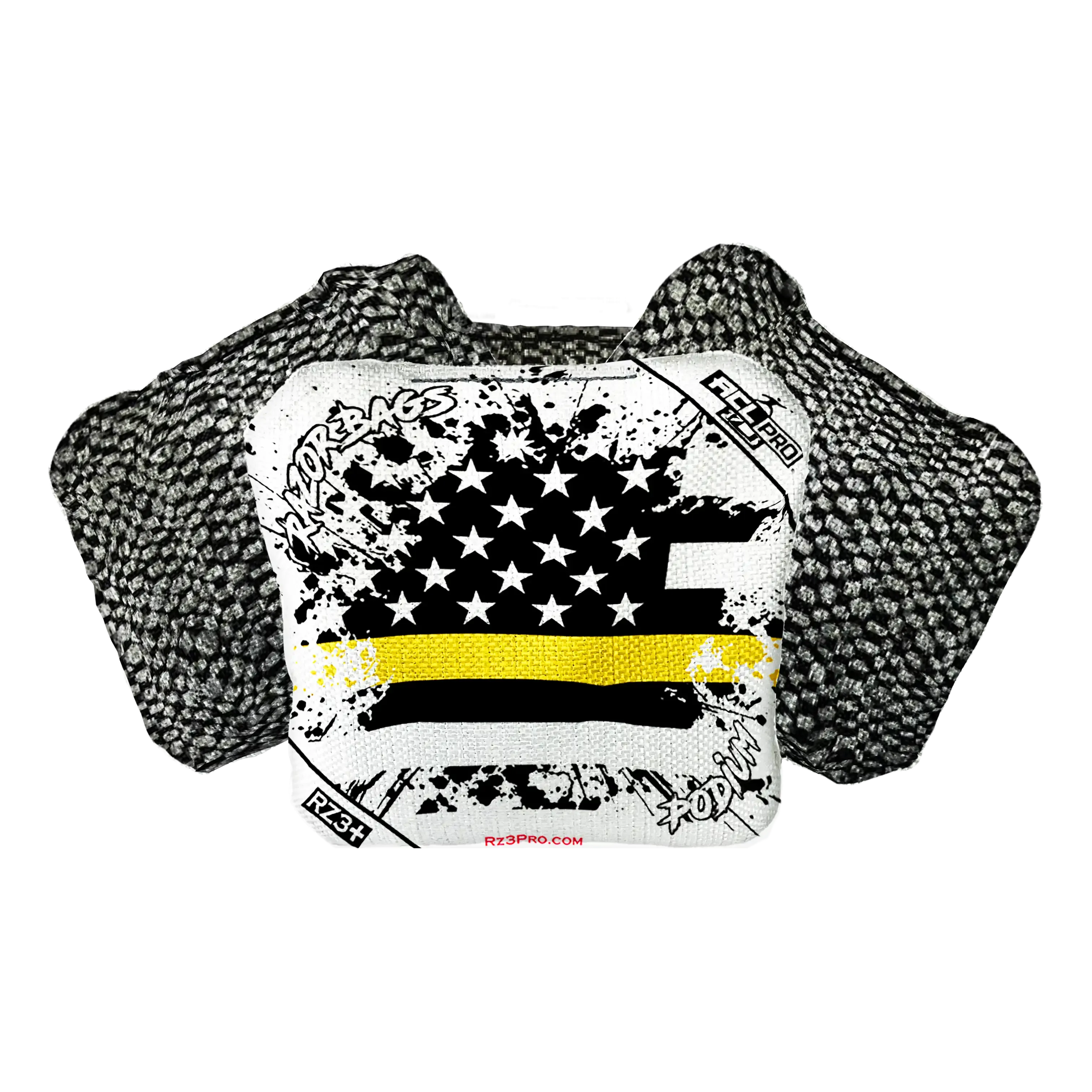 Podium | Gold Line Flag | ACL PRO Razor Cornhole Bags