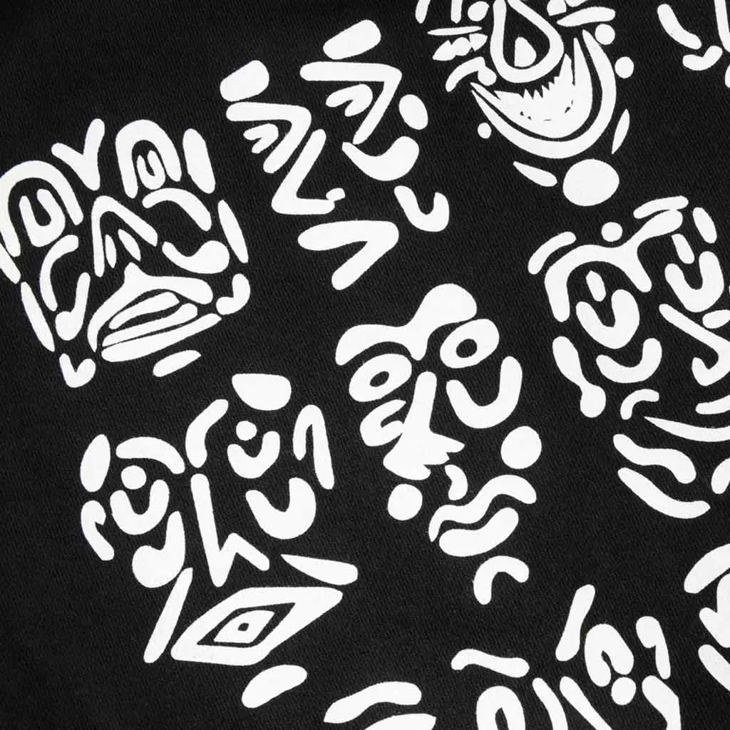 POLAR 12 FACES DEFAULT ZIP HOODIE - BLACK