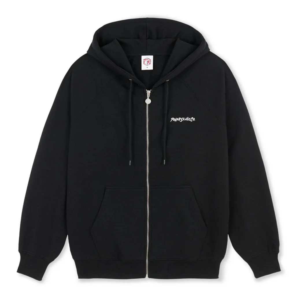 POLAR 12 FACES DEFAULT ZIP HOODIE - BLACK