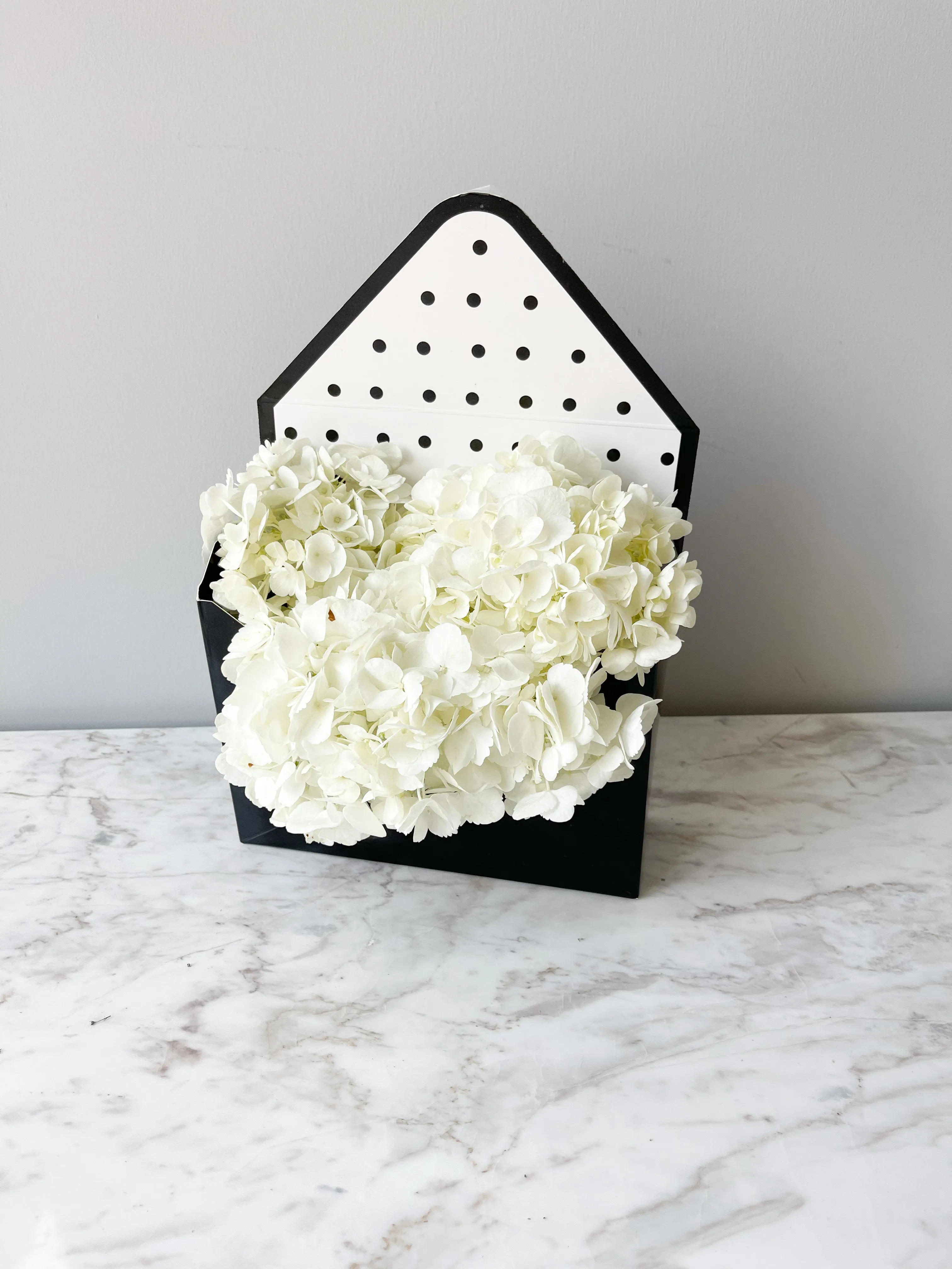 Polka Dot Envelope Shape Flower Box in Variety Color