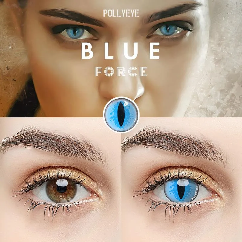 Pollyeye Force Block Colored Contact Lenses